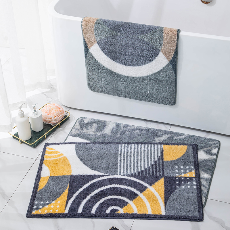 TPR Tuft Printing Bathroom Mat 