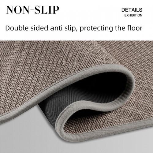 Imitated Linen Living Room Entry indoor Household Non-slip Foot Mat