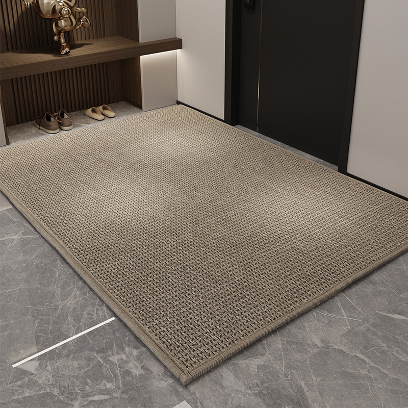 Imitated Linen Living Room Entry indoor Household Non-slip Foot Mat 