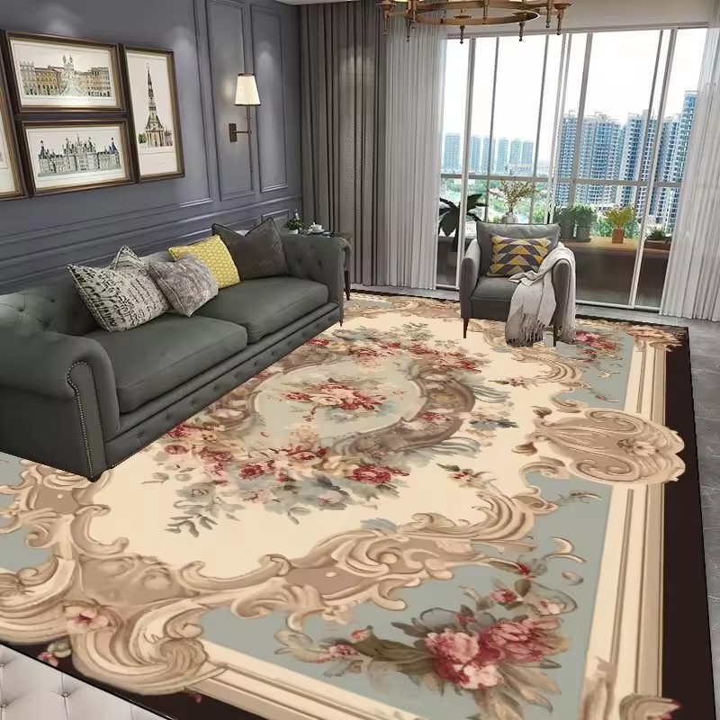 Imitated Cashmere Crystal Velvet Material Floor  Machine Washable Area Mat