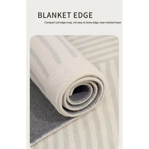 Imitated Cashmere Crystal Velvet Material Floor  Machine Washable Area Mat