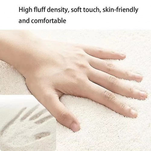 Imitated Cashmere Crystal Velvet Material Floor  Machine Washable Area Mat