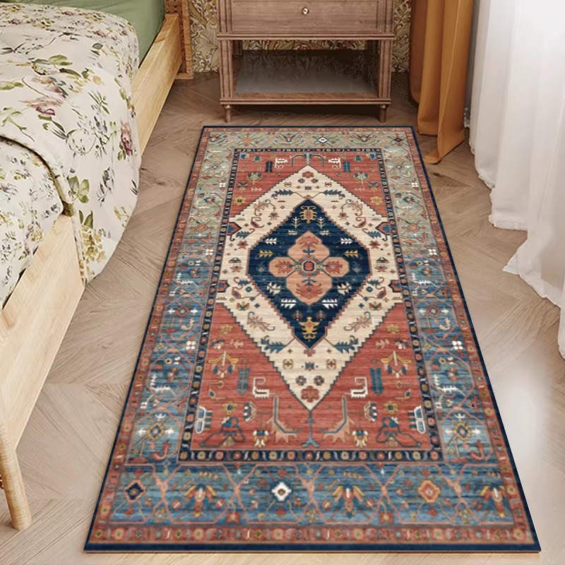 Soft Imitate Cashmere  Besides Bed Center Mat