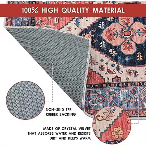 Soft Imitate Cashmere  Besides Bed Center Mat