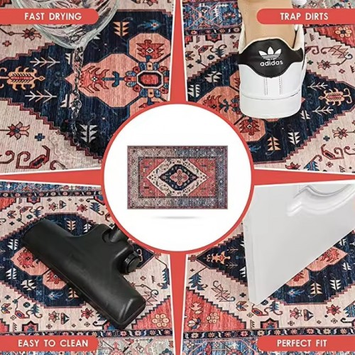 Soft Imitate Cashmere  Besides Bed Center Mat
