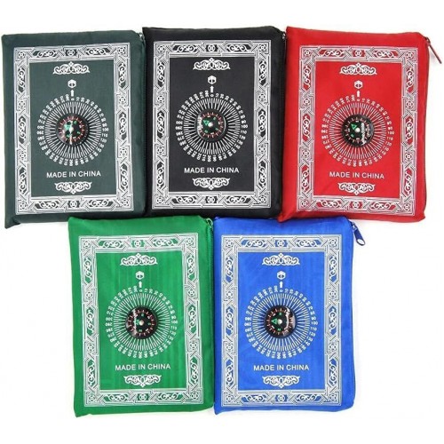 Pocket Size Portable Travel Prayer Mat With Compass