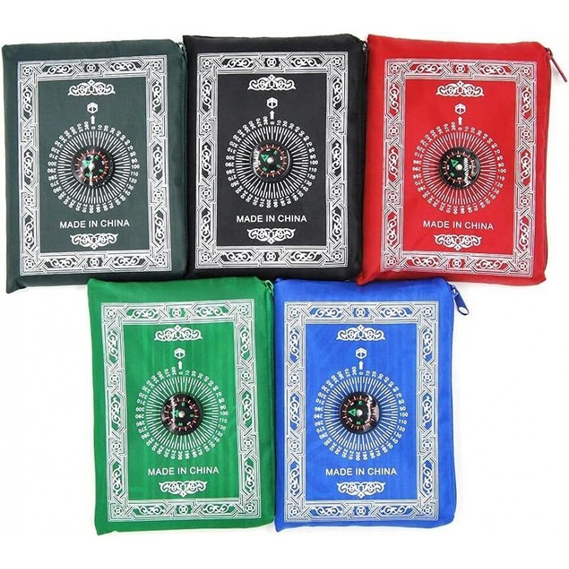 Pocket Size Portable Travel Prayer Mat With Compass 