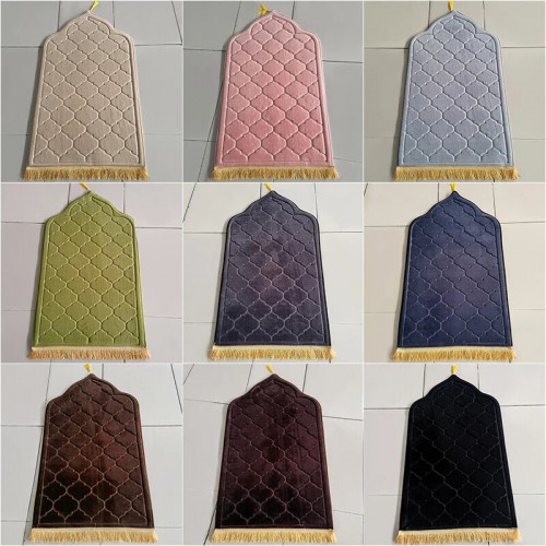 Flannel Embossed Soft Washable Prayer Mat