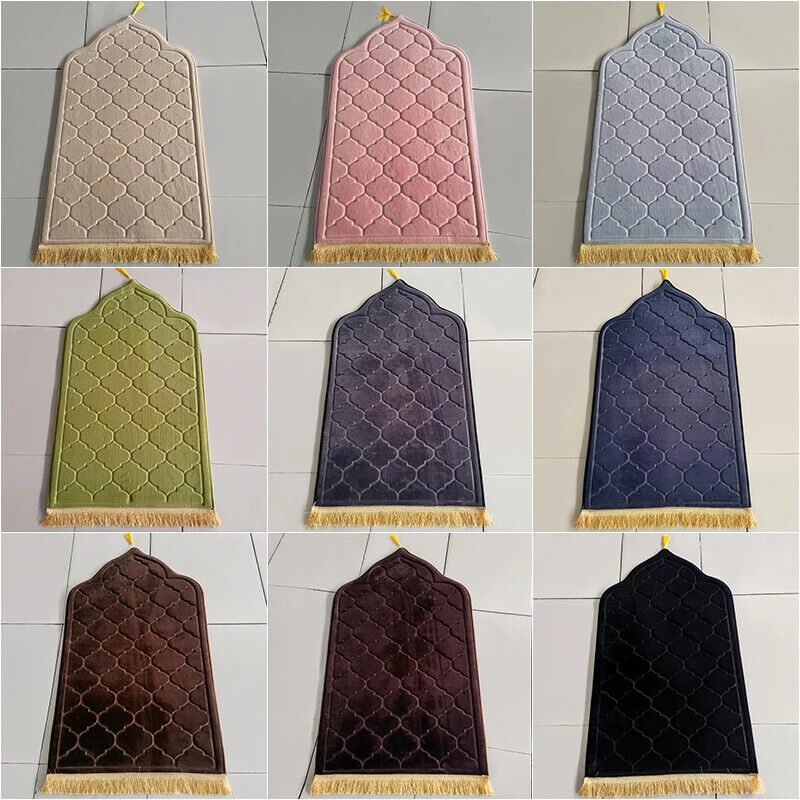 Flannel Embossed Soft Washable Prayer Mat 