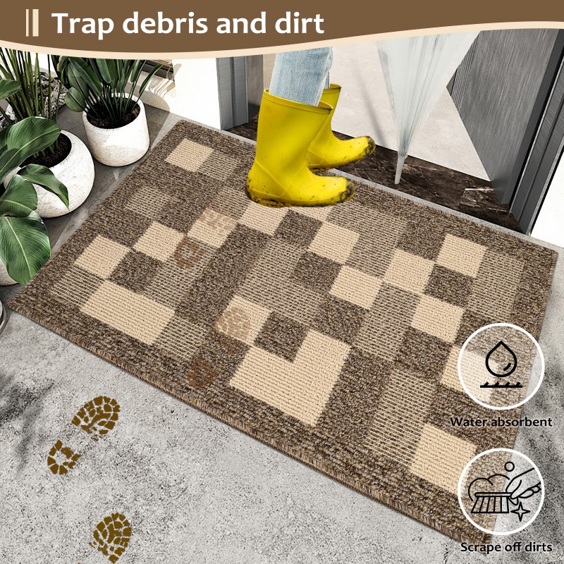 Ring Velvet TPR Pet Indoor  Mat 