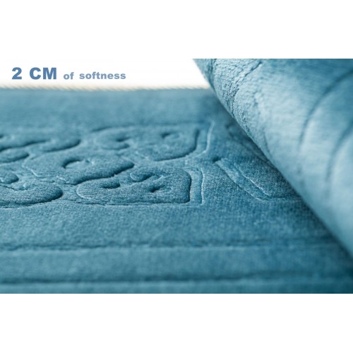  Islamic Thick Padded Soft Foldable Travel Prayer Mat With Back Support  