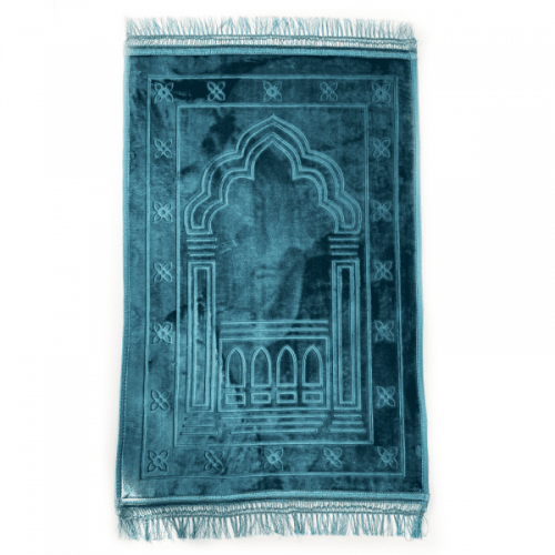 Colorful Embossed Raschel Prayer Mat