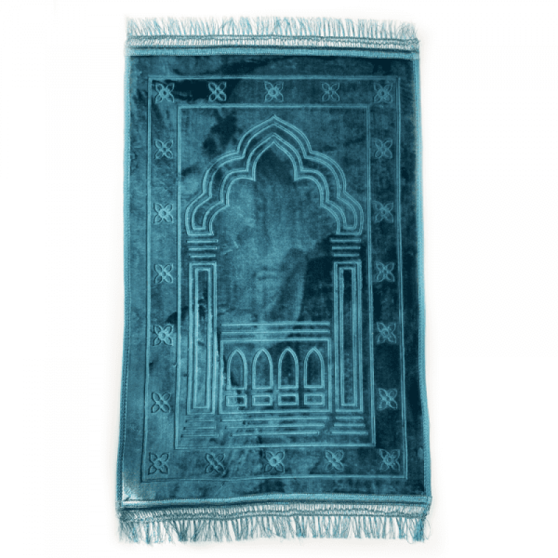 Colorful Embossed Raschel Prayer Mat 