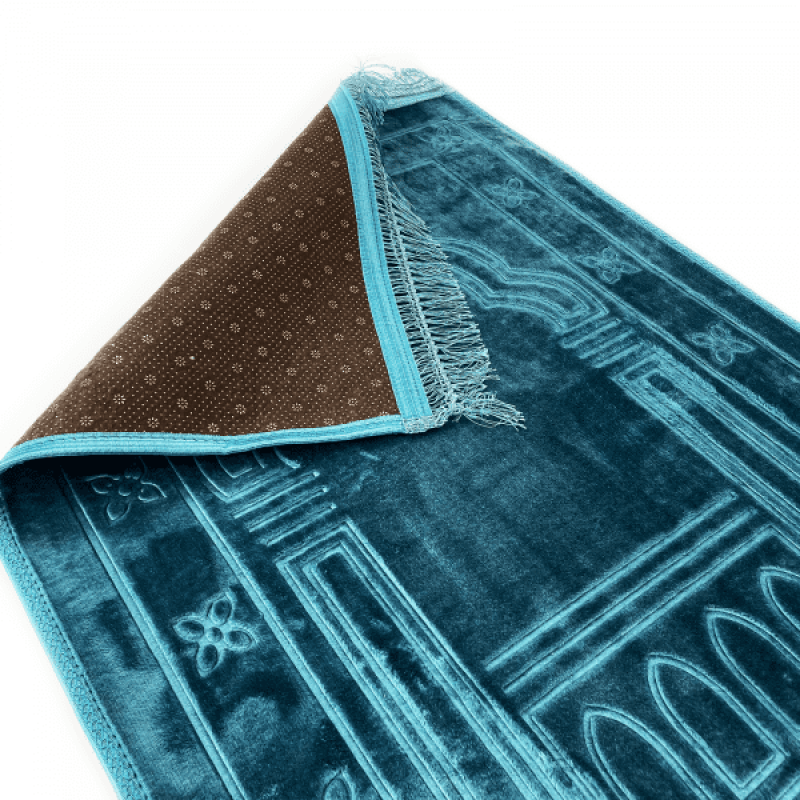 Colorful Embossed Raschel Prayer Mat 