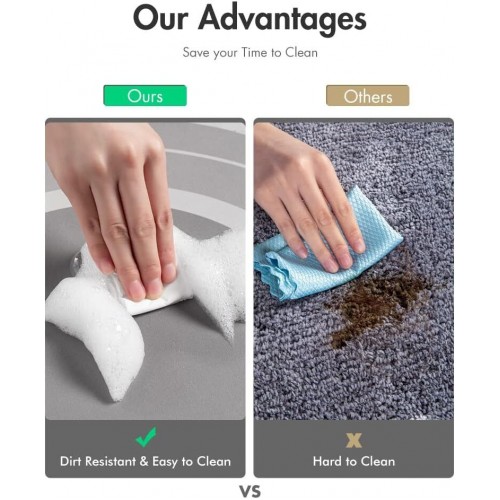  Elliptic Bathroom  Absorbent Non-slip Diatomite Mats