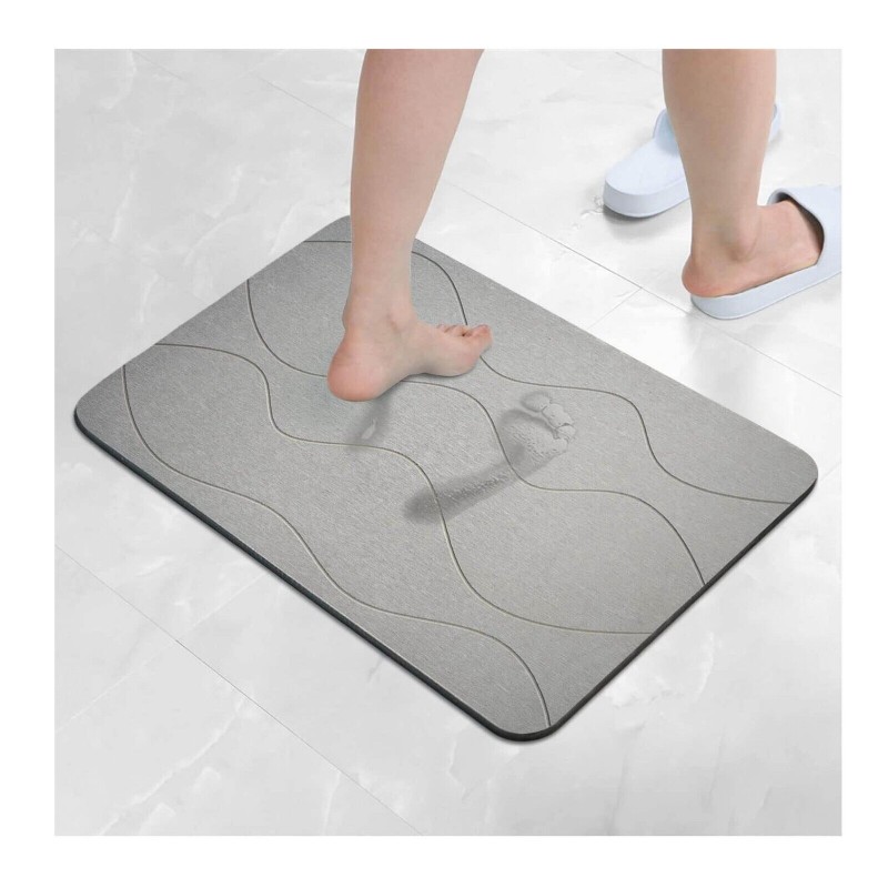 Quick Drying  Durable Bathroom Diatomite Mat