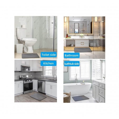 Quick Drying  Durable Bathroom Diatomite Mat