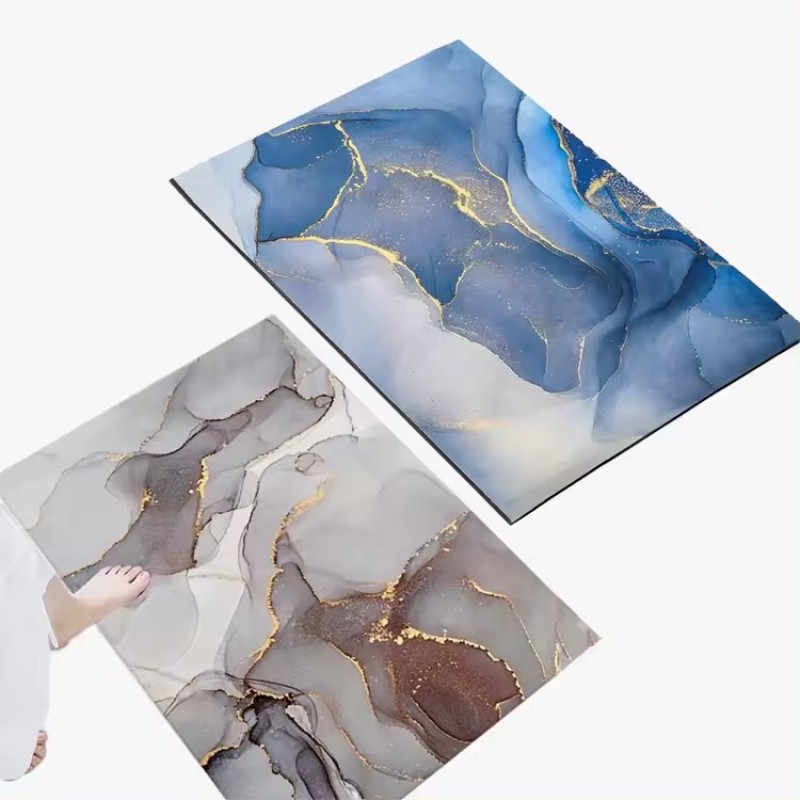 Bathroom Anti Slip  Water Absorbing Diatomite Mat 