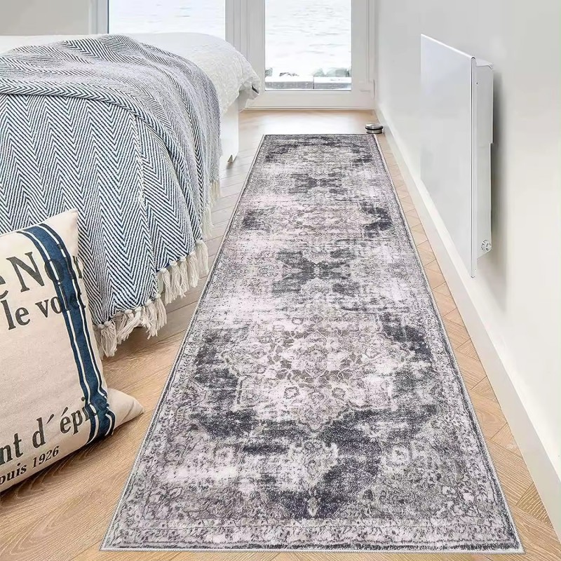  Non Slip Floor Carpet With TPR Backing Washable  Hallway Imitated Cashmere Mat  